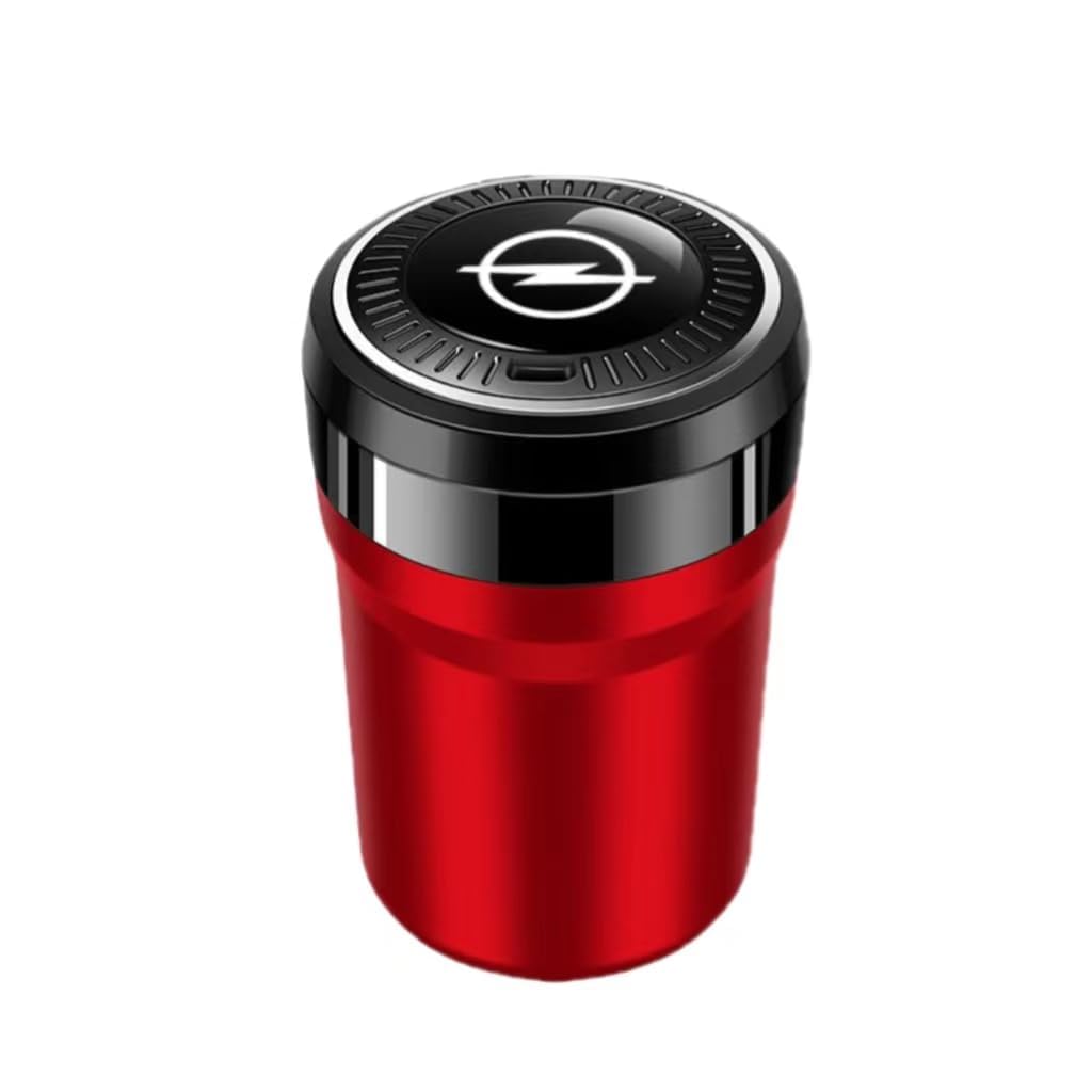 Cendrier De Voiture Pour Opel Crossland 2020-2023 - Auto-extinguible, Avec Couvercle Et LED - Anti-odeur