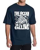 Aiyino Unisex Sea Turtle The Ocean is Calling 100% Cotton Graphic Tee