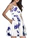 FANCYINN Women Sexy Backless Spaghetti Strap Floral Print Short Mini Casual Dress M