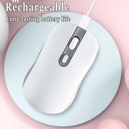 Ratón inalámbrico Bluetooth trimodo con diseño ergonómico de 6 botones para computadora portátil 6