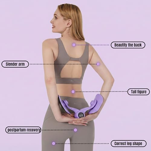 Image of PRANIJ Hip Pelvic Trainer for Men, Women | Thigh Master & Inner Thigh Exerciser | Postpartum Pelvic Floor Strengthening, Leg Workout Equipment | Portable Fitness Tool for Home Gym Office (Digital)