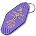 Vintage Hotel Motel Keychain (Purple Dragonfly Inn)