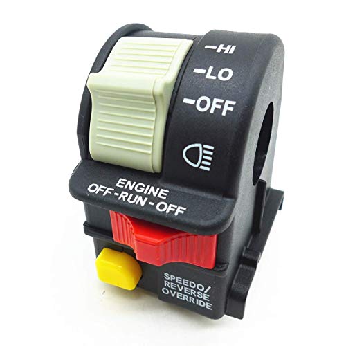 Cyclist store Interruptor de luz del Manillar Apto Compatible For 2001-2005 Polaris Sportsman 4010591 Hi/Lo/Off Compatible For ATV/Motocicleta/Moto de Nieve/o luz de Haz de Agua/interrupto Cover