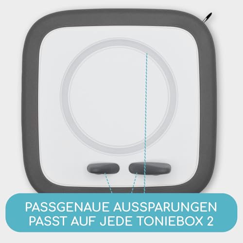 younikat 2er Set Schutzfolie Toniebox 2 I Kratzfest reißfest UV-beständig transparente Vinylfolie I 93 x 94 mm passgenau für Toniebox 2 I Oberflächenschutz I rückstandslos entfernbar I you0158