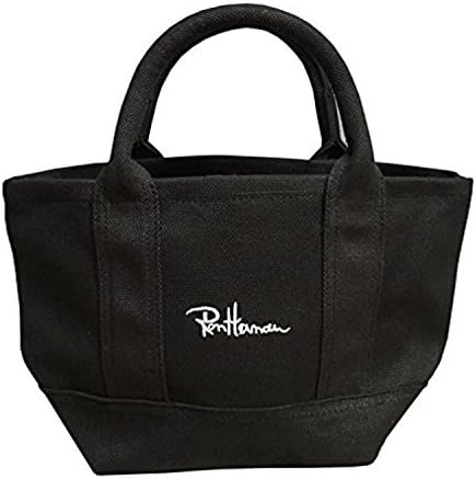 Amazon ロンハーマン ミニトートバッグ 綿キャンバス 刺繍ロゴ ブラック ロンハーマン Ron Herman トートバッグ Amazon ロンハーマン ミニトートバッグ 綿キャンバス 刺繍ロゴ ブラック ロンハーマン Ron Herman トートバッグ