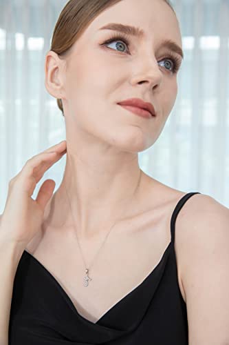 B. BRILLIANT Sterling Silver Cubic Zirconia Alphabet Letter Name Personalized Pendant CZ Initial Necklace for Women4