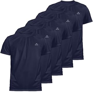 Kit 5 Camisetas Dry Basic SS FPS 50 Muvin – Manga Curta – Masculina – Proteção Solar UV50 – Camiseta Academia Treino Funcional – Corrida – Ginástica Fitness – Caminhada