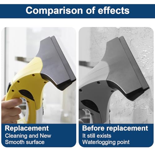 Fenstersauger Gummilippen für Kärcher, 280 mm Fenstersauger Ersatzlippen für Kärcher Leichte Reinigung Fenstersauger, 2 Stück Pack Abziehlippen, Kompatibel mit Kärcher