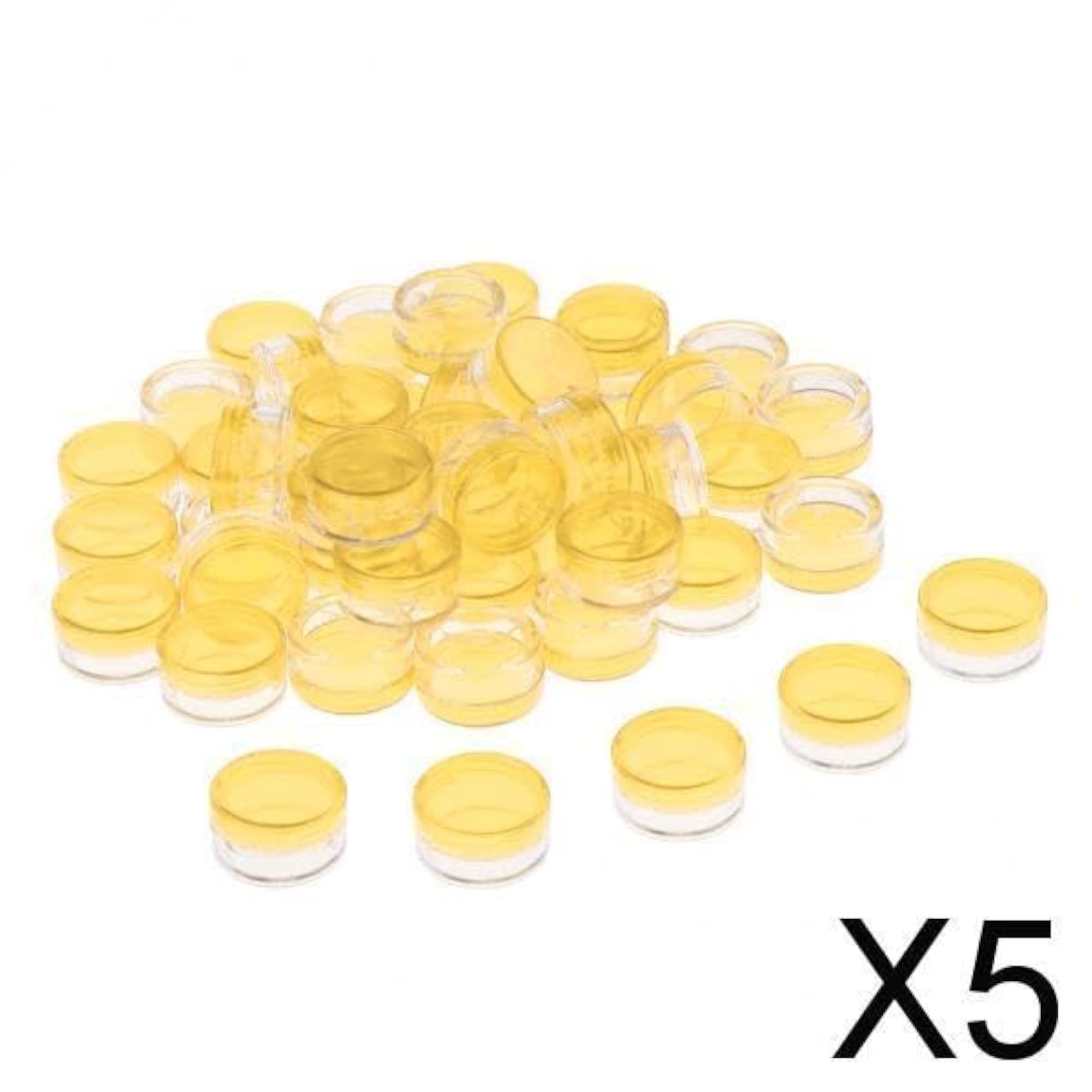 5X50Pcs Empty Round Makeup Jar Pot Travel Cosmetic Container
