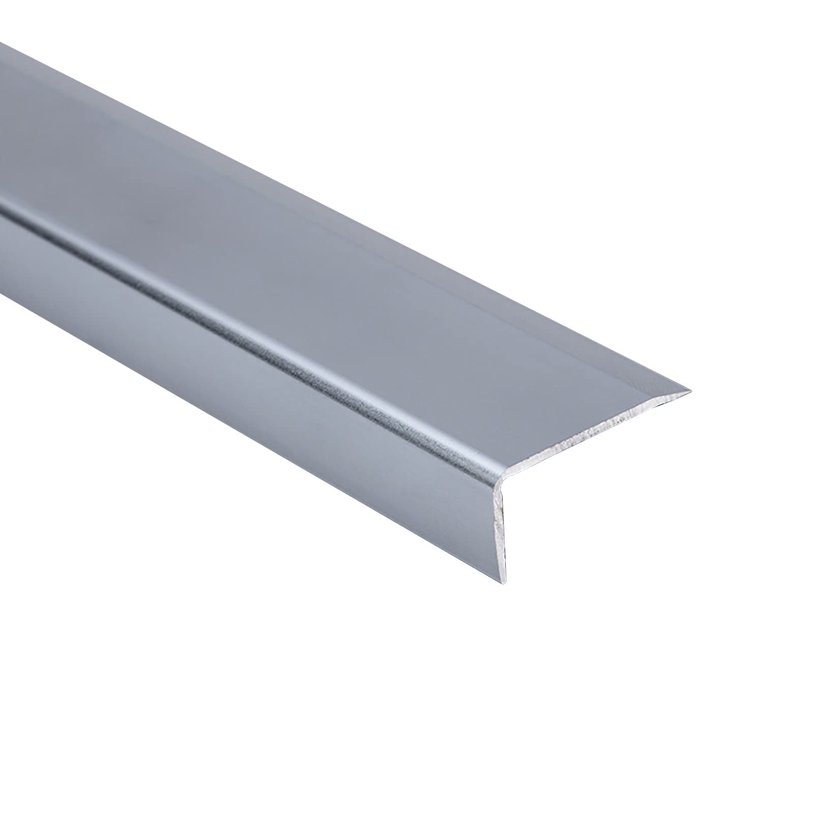 Peldaños antideslizantes， Tira de ajuste de alfombras Tira de transición Ventanas Tira de ajuste de bordes de escaleras, Protector de borde de escalón anticaída de aleación de aluminio,(Style2)