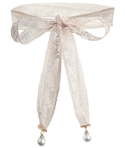 NIDMIDO Cotton Dress Sash Belt for Women Dresses Tie Bow Waist Belts Prom Satin Wide Belt Wraps With Butterfly