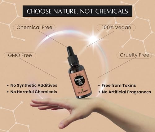 Image of Earth N Pure Grapeseed Oil Cold Pressed, Natural and Therapeutic Grade 50 ml