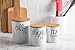 DII Kitchen Accessories Retro Collection, Ceramics, Canister Set, White, 3 Piece