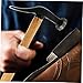 Angoily Multi-function Shoe Repair Hammer Wooden Handle Leathercraft Carving Tool