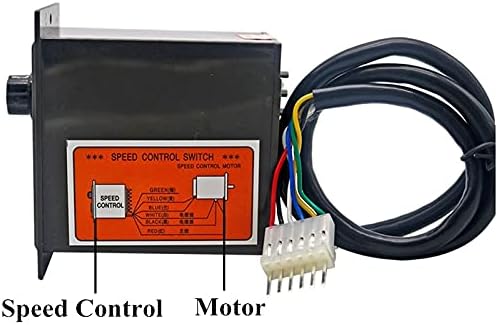 1PC US-52 220V 50HZ AC Motor Speed Control Switch Forword Backword 6W-250W With Filter Capacitor 6 Pins Connector CCW/CW - (Speed: 180W)