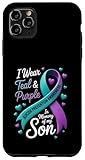 Photo Gallery i wear teal e purple in memory my son suicide prevention custodia per iphone 11 pro max Photo Gallery i wear teal e purple in memory my son suicide prevention custodia per iphone 11 pro max