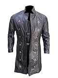 Marche Sydney - Human Revolution Deus Ex Black Trench Leather Coat (2XL)