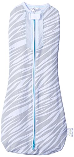 Woombie Air, Gray Zebra/Turquoise Trim, Big Baby 14-19 Lbs