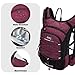 15L Insulated Hydration Backpack Pack with 2L Water Bladder Lightweight Hiking Backpack Bag for Women Men Daypack for Hiking Running Festival Camping Biking (Wine)