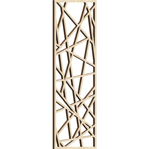 Image of Conway Decorative Pierced Fretwork Wood Wall Panels, 11 3 /8 inchW x 29 3 /8 inchH x 3 /8 inchT, Birch