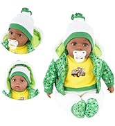 Bibi Doll - 20" Lifelike Large Size Soft Bodied Black Baby Doll Girls Boys Toy With Dummy & Sound...