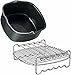 SPARES2GO Scaffale spiedino + teglia compatibile con friggitrice ad aria Philips HD9220 HD9230 HD9240