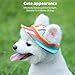 PETCUTE Pet Sun Visor Hat,Adjustable Sunscreen Baseball Cap Suitable for Small and Medium-Sized Dogs,Dog Sun Hat with Ear Holes and Chin Strap,M