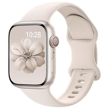 Pulseira de silicone esportiva compatível com Apple Watch séries 10, 9, 8, 7, 6, 5, 4, 3 e 2 de 40 mm, 38 mm, 41 mm, 44 mm, 45 mm, 46 mm, 49 mm, ultra