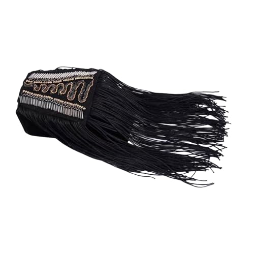 Charretera multiusos con borlas con cuentas tachonadas para varias ocasiones, actuaciones en escenario, decoración formal de vestidos