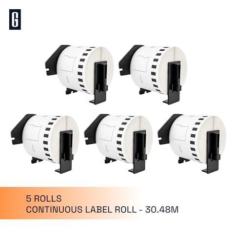 Rouleau étiquette compatible Brother QL-500 QL-700 QL-800 papier thermique continu GROF DK22205
