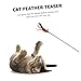LIOOBO 2pcs Interactive Cat Toy Cat Teasing Stick Bell Indoor Games Pet Supplies