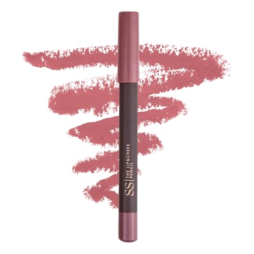 SS| Double S Beauty - Lápiz Perfilador Labios Versátil, Cremoso y Nutritivo | Pintalabios, Colorete y Sombra de Ojos Acabado Ultra Natural Satinado | Lip Liner Labial Fácil y Rápido (Nude Rosado)