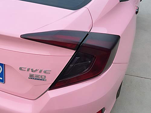 Fangfei 12 By 48 Inches Self Adhesive Auto Car Tint Headlight Taillight Fog Light Vinyl Smoke Film Sheet Sticker Cover (Black) #TOP1