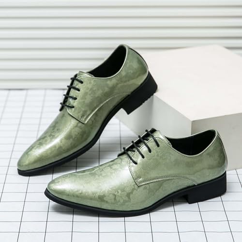 Oxfords Men's Formal Shoes Fashion Patent Leather Shiny Pointed Toe Business Office Uniform Groom Wedding Dress Suit Party Prom Leather Shoes2