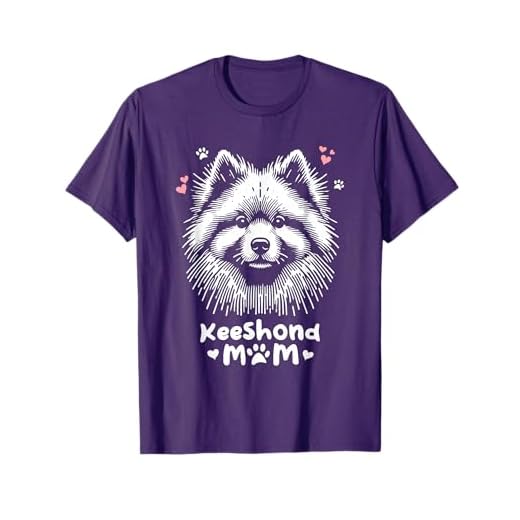 Keeshond Mom Keeshonden Dog T-Shirt
