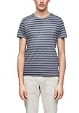  s.Oliver Herren T-Shirt mit Ringelmuster Grey Stripes XL