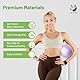 Slim Panda Gymnastikball Klein, 23 cm Pilates Ball mit Aufblasbarem Strohhalm, Soft Yoga Ball für Senioren Therapie, Hause, Fitness, Balance Training(Helles Lila)