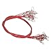 UPALDHOU Fish Wire Waist Managers Strong Steel Fishing Guides for Lovers with a Fuss, 10 Pieces of 50 Cm Outdoor Steel Wire (Red)