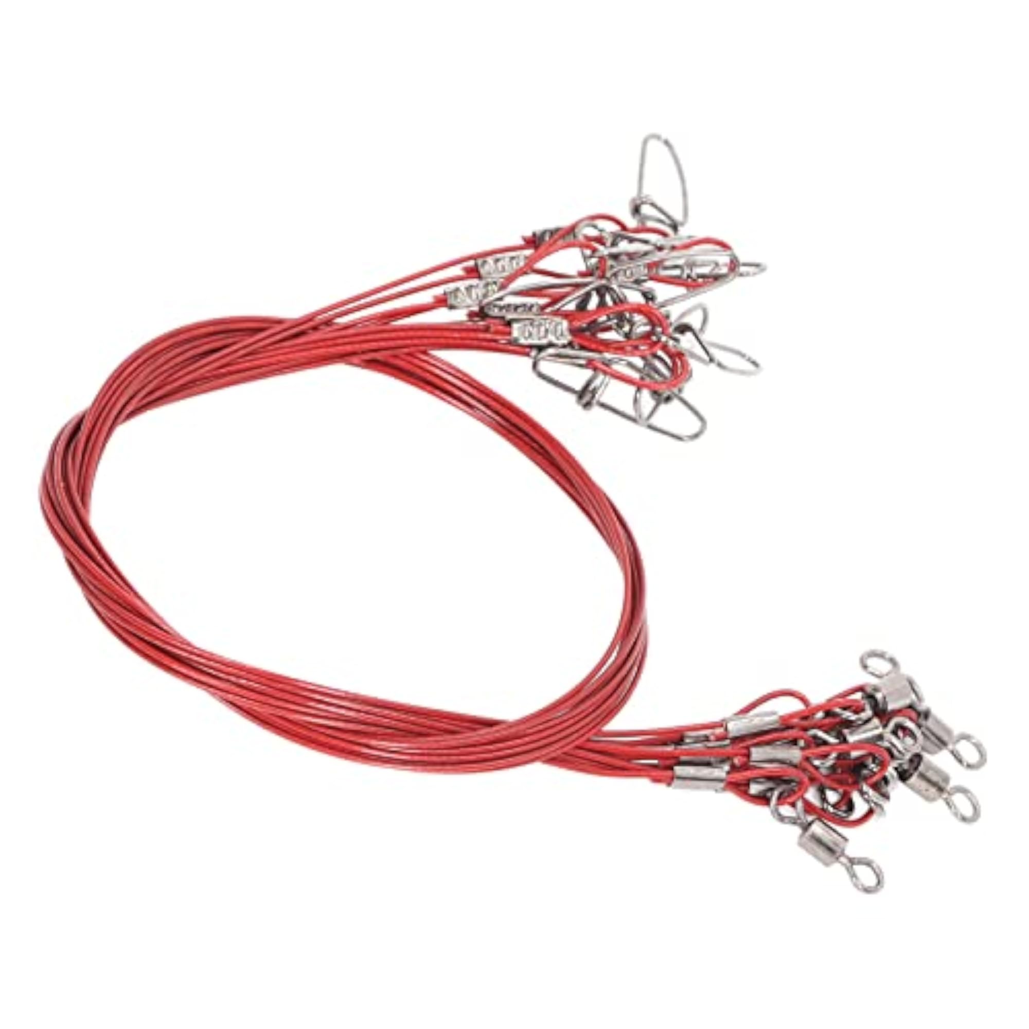 Fishing Leaders, High Steel Fishing Line Leaders with Swivels