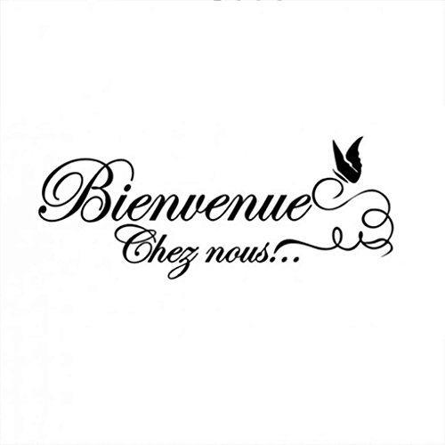 Bobury Bienvenue Stickers muraux Spanish Wall Sticker Home Decor Citations Papier Peint décor Art