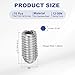 PATIKIL M8x16mm Ball Point Set Screws, 10 Pcs 304 Stainless Steel Hex Socket Spring Ball Point Grub Screws for Industrial Machine Home Furniture Workplaces, Silver