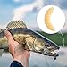 CustomyLife Fake Worms for Fishing Bass, Fake Maggots Realistic Fishing Lure, Soft Plastic False Wax Worm for Freshwater Ice Lure Fishing