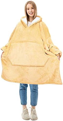 CASKIE Oversized Hoodie Sweatshirt Blanket, TV Super Soft Warm Comfortable Blanket Hoodie, Soft Cozy Warm Comfortable Novelty Hoodies, One Size Fits All, TV-Blanket for Men Women Teenagers Kids