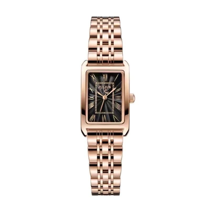 Montre quartz femme avec bracelet acier étanche et léger