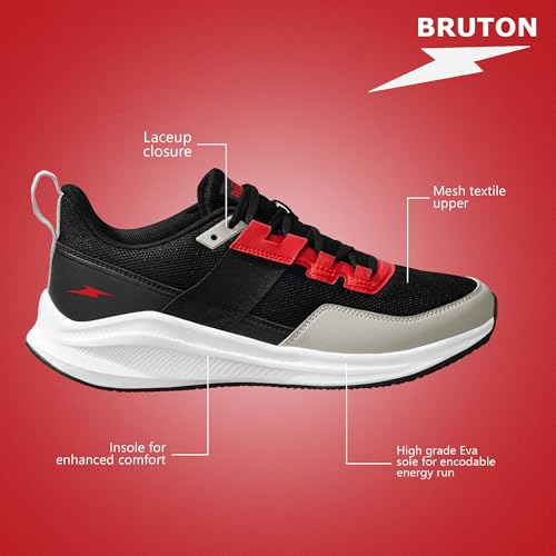 Image of BRUTON EVA Lite Sport Shoes Running Shoes for Men- Black