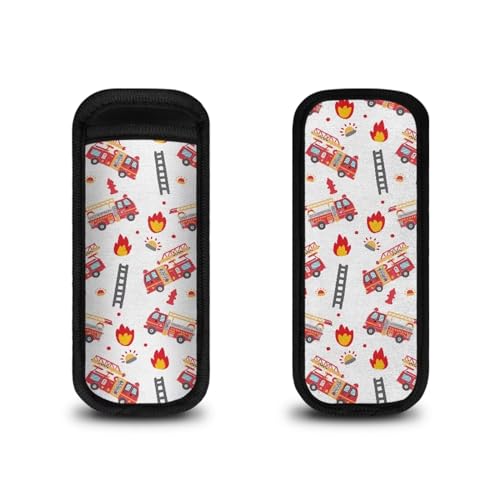 Cugasmaru Fire Truck Popsicles Holders for Boys Cool Ice Pop Sleeves Freezer Ice Pop Sleeves Popsicle 1 Piece Neoprene Drip Free Popsicle Holder for Kids Boys Full Length