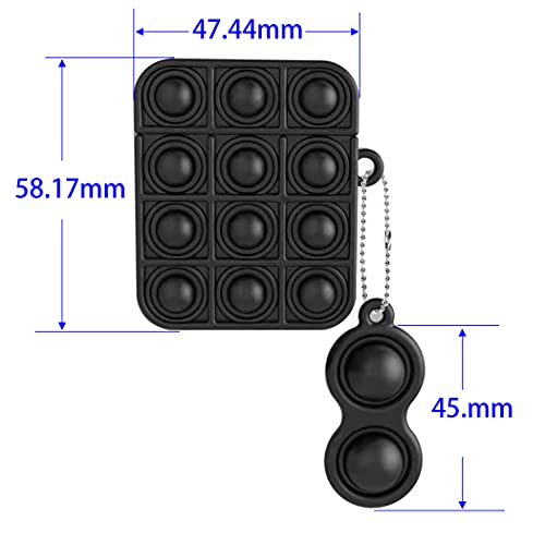 ZUYOOK Shockproof AirPods Case Cover with Keychain - Image 3