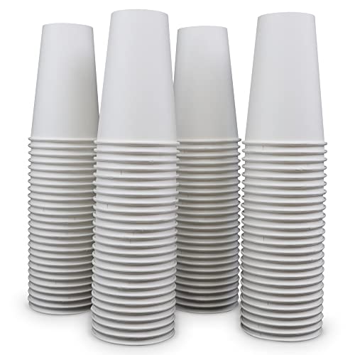 Paper Cold Cups for Juice & Soda 16 oz Made in USA | Food-Grade Bulk 1000 Count Cups for Restaurants | Recyclable Disposable 16 Ounce White Cups for Cold Fountain Drinks & Smoothies