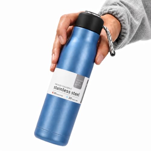 Image of 304 Stainless Steel Water Bottle 500 ml | Hot & Cold | Durable & Leak-Proof | For Office, Home, Kids, School For Women Men | 500ml water bottle | Ice Blue