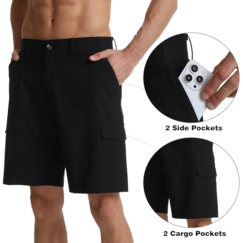 Image of Men's Lightweight Hiking Work Cargo Shorts 9 inch-5 Pockets